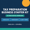 Tax Preparation Business Starter Kit – English & Spanish PDF