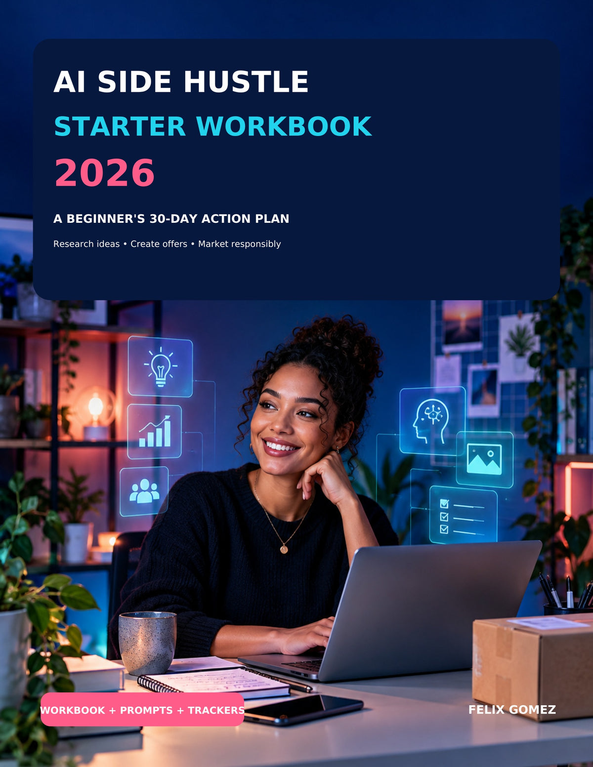 AI Side Hustle Starter Workbook 2026 – 30-Day Action Plan