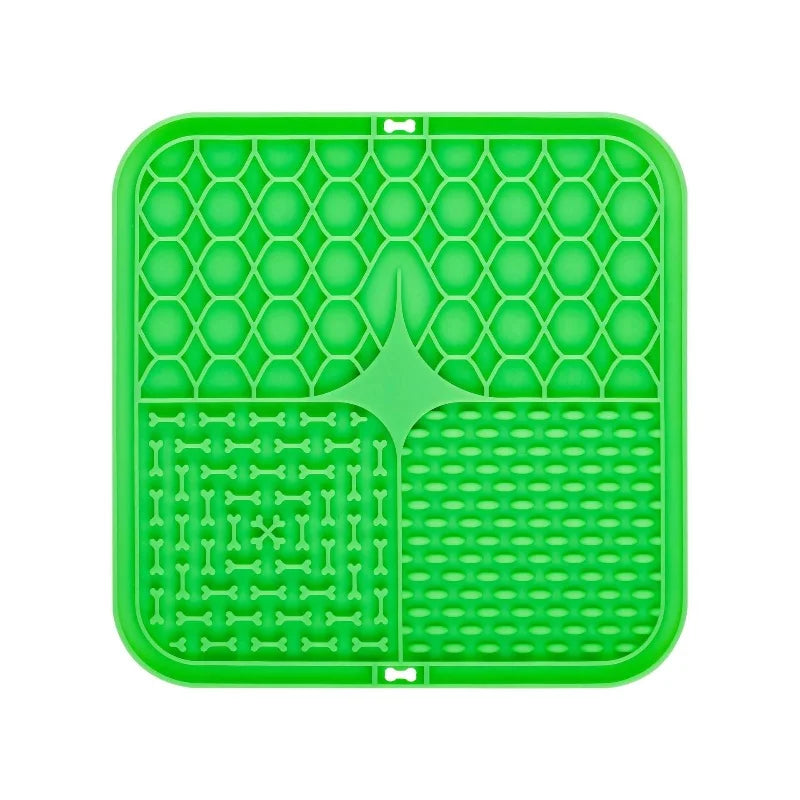 Silicone Pet Lick Mat & Slow Feeder with Suction Cups