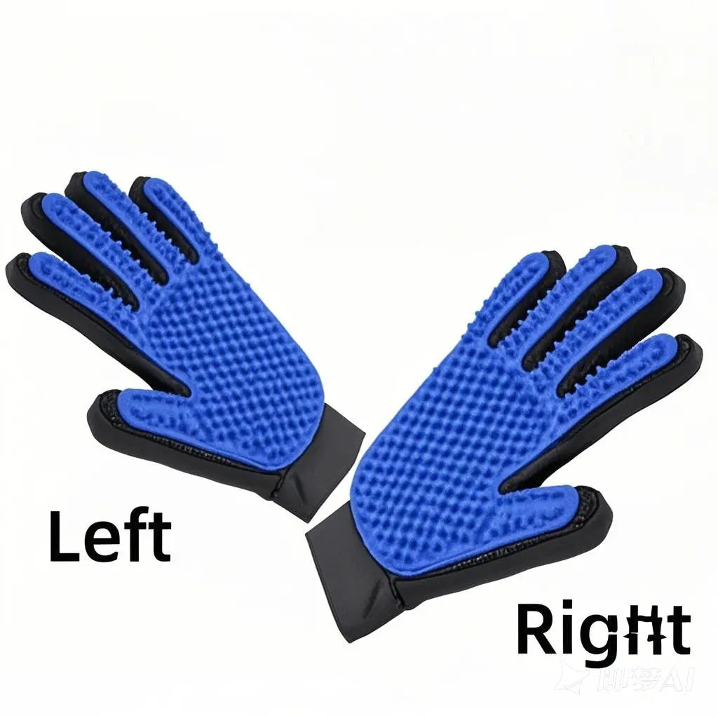 Pet Grooming & Deshedding Glove for Dogs and Cats