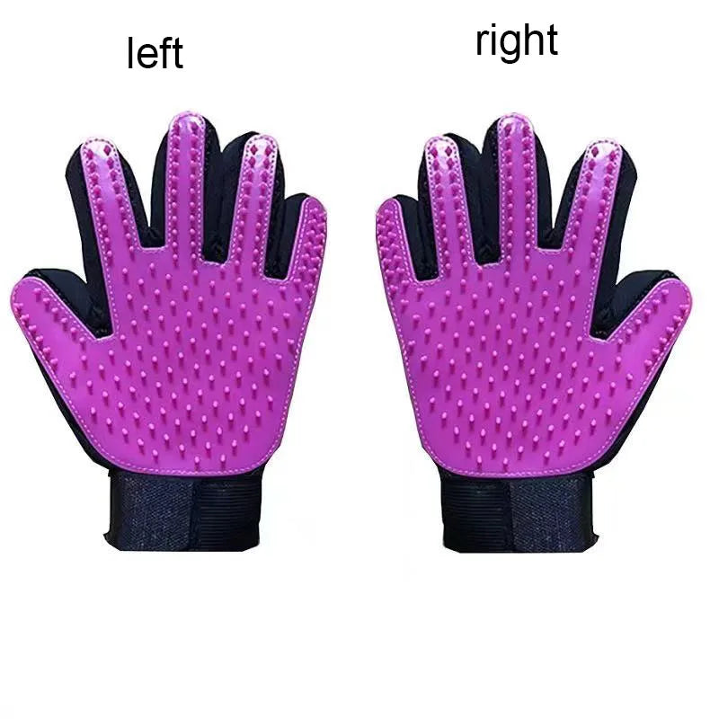 Pet Grooming & Deshedding Glove for Dogs and Cats