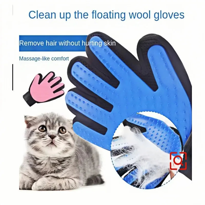 Pet Grooming & Deshedding Glove for Dogs and Cats
