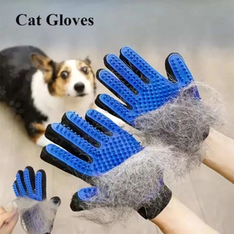Pet Grooming & Deshedding Glove for Dogs and Cats